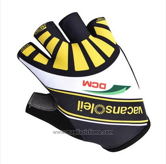 2014 Vacansoleil Guanti Corti Ciclismo Nero